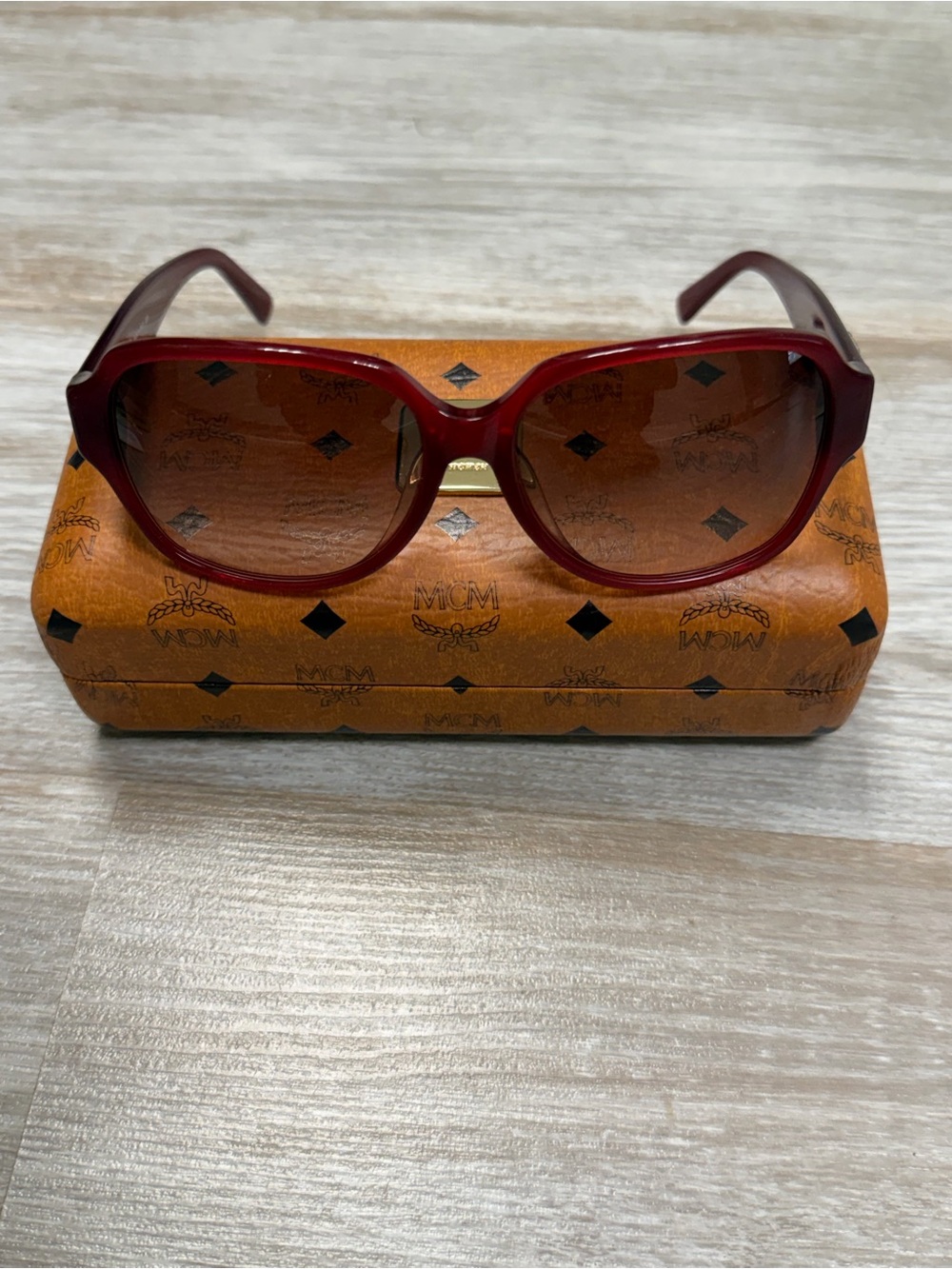 MCM Red Gradient Lens Women's Sunglasses